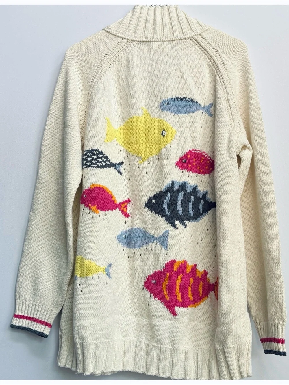 NWT Anthropologie Pilcro Fish Icon Full Zip Cardigan - Picture 9 of 14